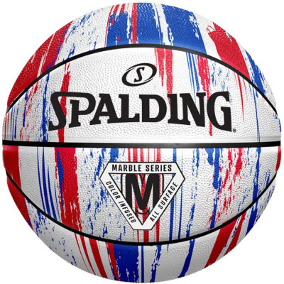 М'яч баскетбольний Spalding Marble Ball червоний, білий, синій Уні 7 84399Z (689344406497)