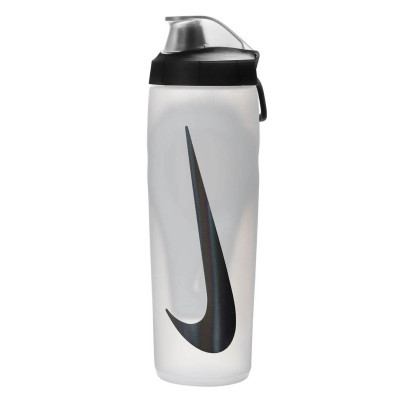 Пляшка для води Nike Refuel Bottle Locking Lid 24 OZ білий, чорний 709 мл N.100.7668.125.24 (887791745187)