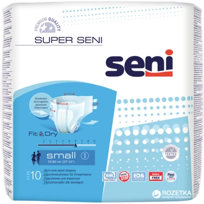 Підгузки для дорослих Seni Super Small 55-80 см 10 шт (5900516803711)