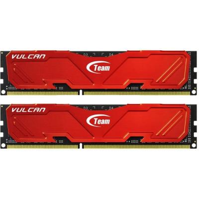 Модуль пам'яті для комп'ютера DDR3 8GB (2x4GB) 1866 MHz Vulcan Red Team (TLRED38G1866HC11DC01)