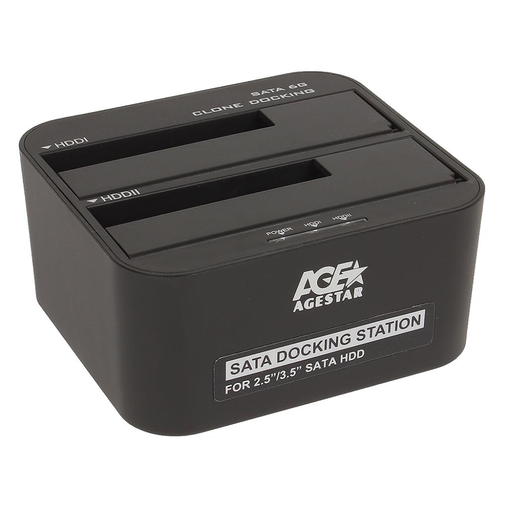 Док-станція AgeStar 3UBT6-6G (Black)