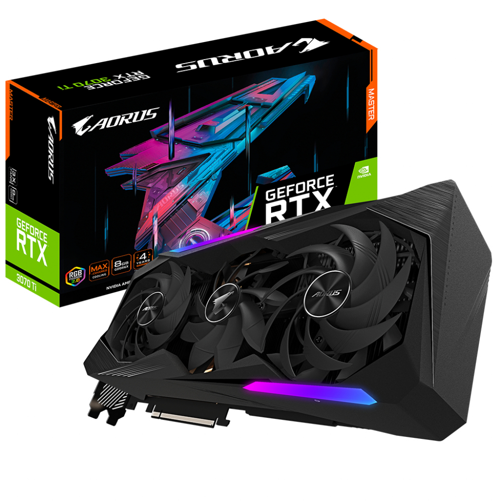 Відеокарта GIGABYTE GeForce RTX3070 Ti 8Gb AORUS MASTER (GV-N307TAORUS M-8GD)