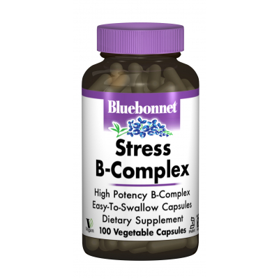 Вітамін Bluebonnet Nutrition Стрес В-Комплекс 100, 100 гелевих капсул (BLB-00424)