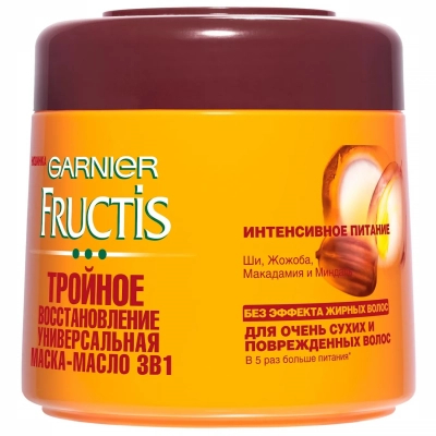 Маска для волосся Garnier Fructis Потрійне відновлення 300 мл (3600542032988)