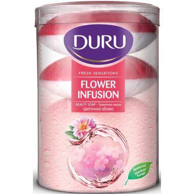 Тверде мило Duru Fresh Sensations Квіткова Хмара 4 х 110 г (8690506494667)