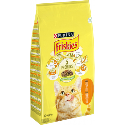 Сухий корм для кішок Purina Friskies з куркою та овочами 10 кг (5997204505101)