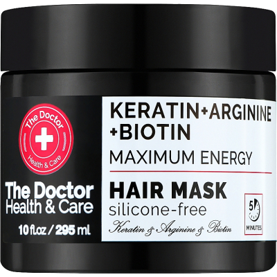 Маска для волосся The Doctor Health & Care Keratin + Arginine + Biotin Maximum Energy 295 мл (8588006042566)