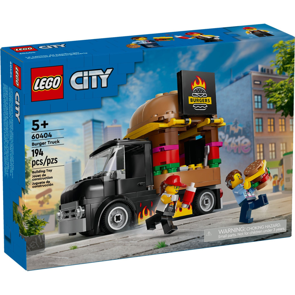 Конструктор LEGO City Вантажівка з гамбургерами 194 деталей (60404)