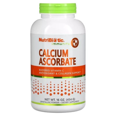 Вітамін NutriBiotic Аскорбат кальцію, Immunity, Calcium Ascorbate, 454 гр (NBC-00401)