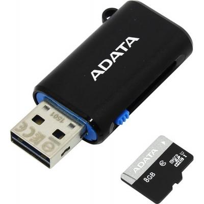 Карта пам'яті ADATA 8GB microSD class 10 UHS-I (AUSDH8GUICL10-ROTGMBK)