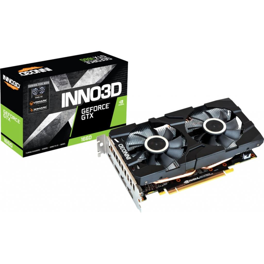 Відеокарта Inno3D GeForce GTX1660 6144Mb Twin X2 (N16602-06D5-1521VA15)