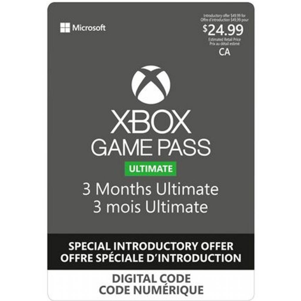 Карта онлайн поповнення Xbox Game Pass 3 месяцев (xbox-pass-3m)