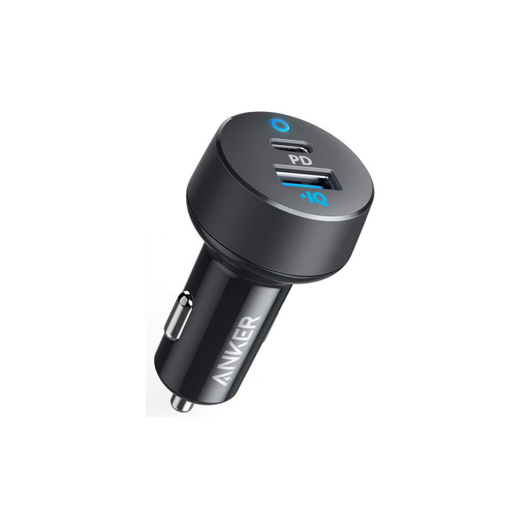 Зарядний пристрій Anker PowerDrive PD 2 - 18W PD & 12W PowerIQ (Black) (A2720011)