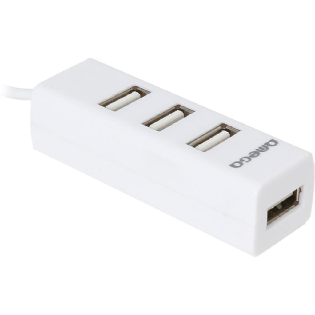 Концентратор Omega 4 Port USB 2.0 Hub white (OUH243W)