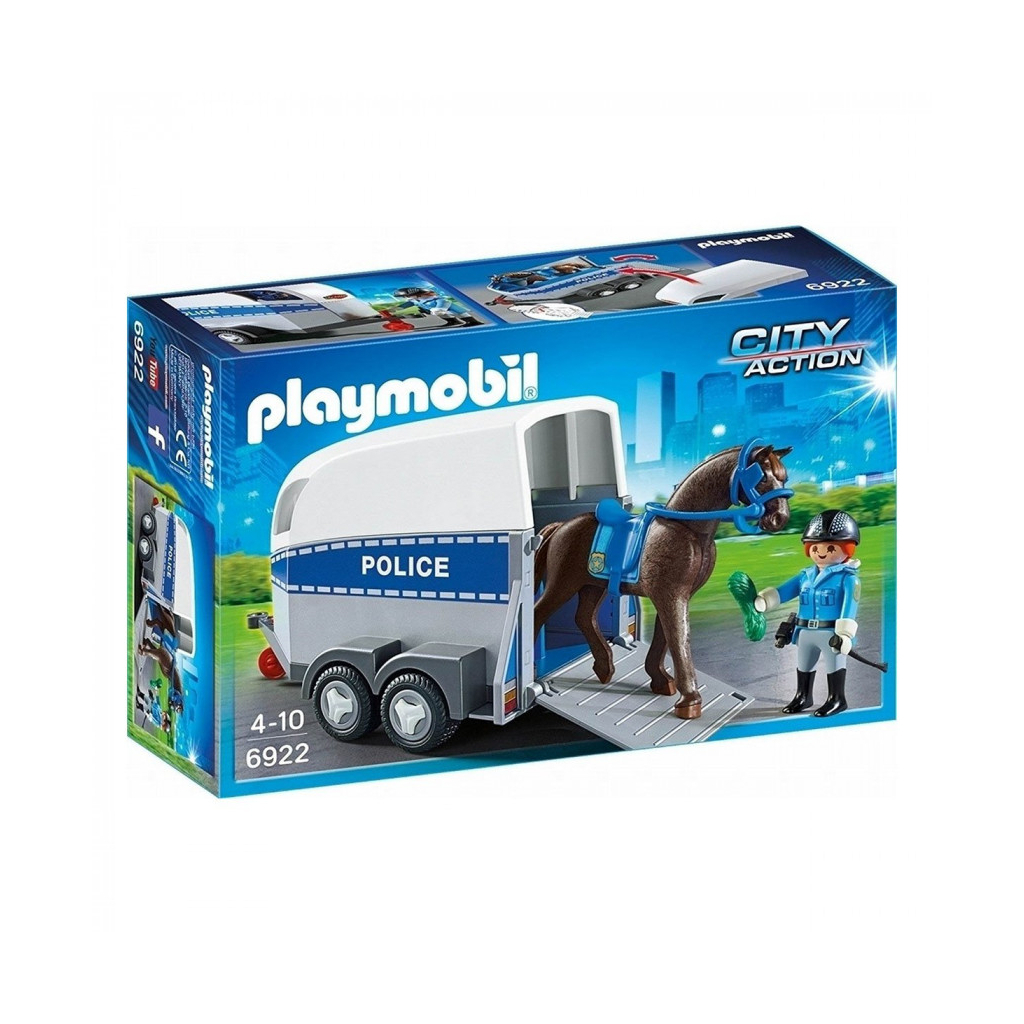 Конструктор Playmobil Поліція з конем і трейлером (6332945)