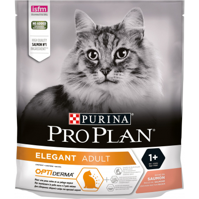 Сухий корм для кішок Purina Pro Plan Elegant з лососем 400 г (7613036544962)