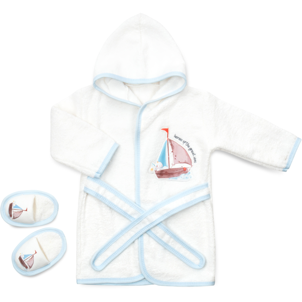 Дитячий халат Bibaby махровий (66312-86B-cream)