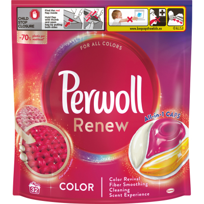 Капсули для прання Perwoll Renew Color для кольорових речей 32 шт. (9000101571042)