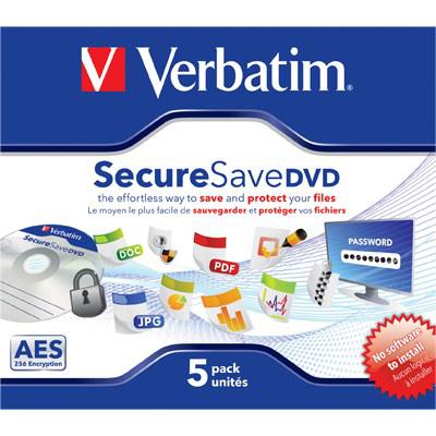 Диск DVD Verbatim 4.5Gb Jewel case 5шт SecureSave (43706)