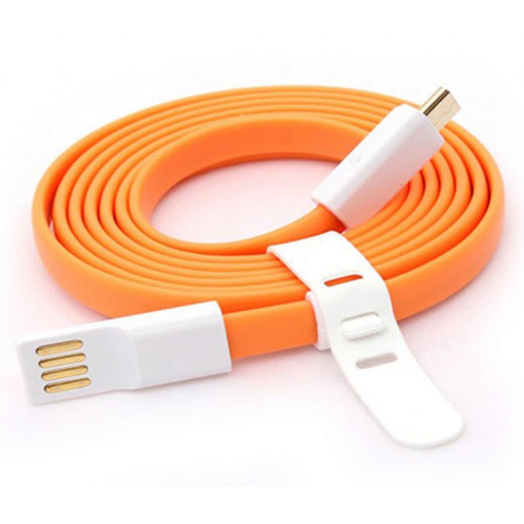 Дата кабель USB 2.0 – Micro USB 1.0м Orange Auzer (AC-M1OR)