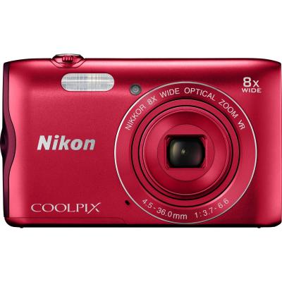 Цифровий фотоапарат Nikon Coolpix A300 Red + Case + SD8Gb (VNA963K003)