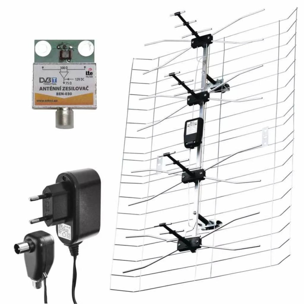 Антена EMOS EM-030, external, 0–100 km, DVB-T2 (J0666)