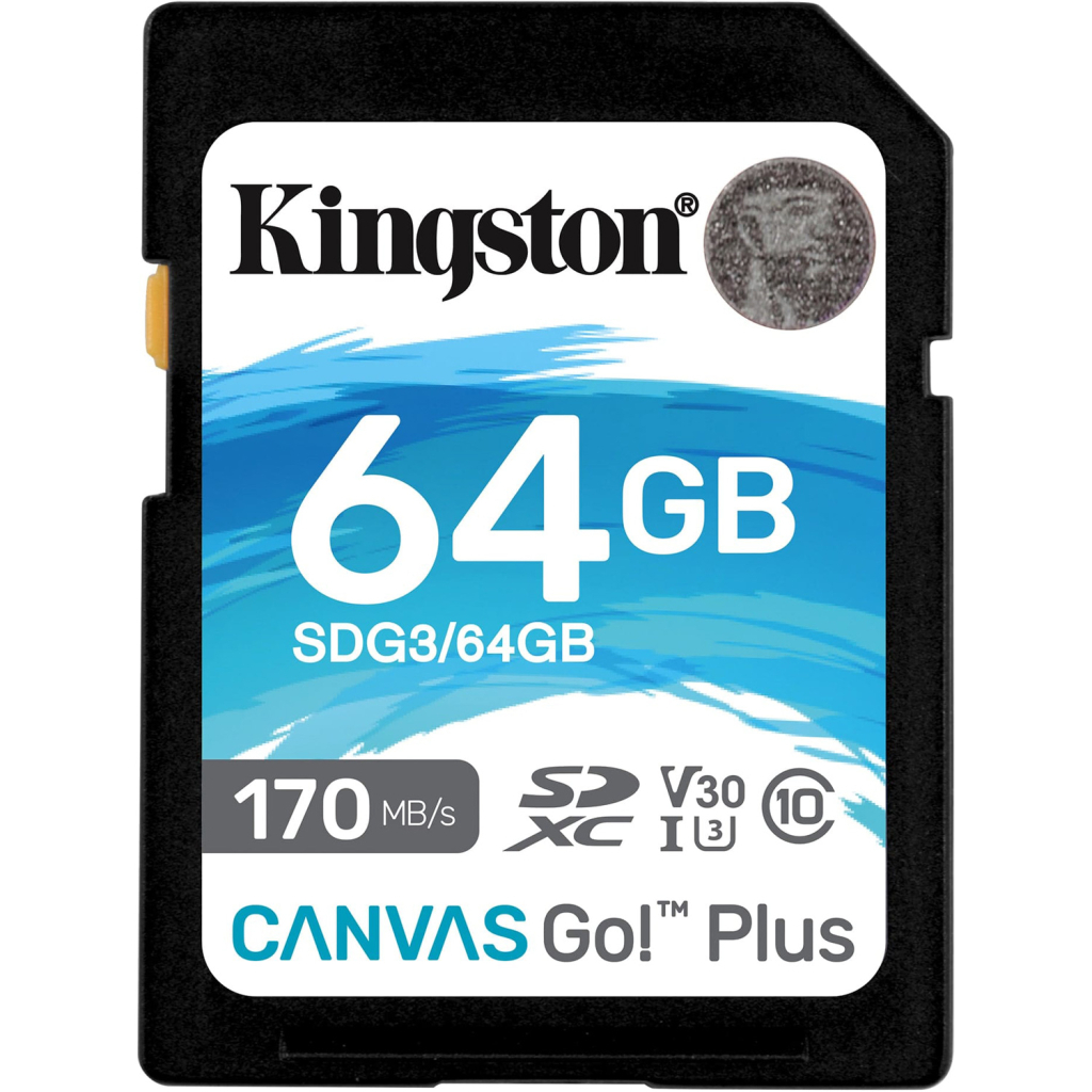 Карта пам'яті Kingston 64GB SDXC class 10 UHS-I U3 Canvas Go Plus (SDG3/64GB)