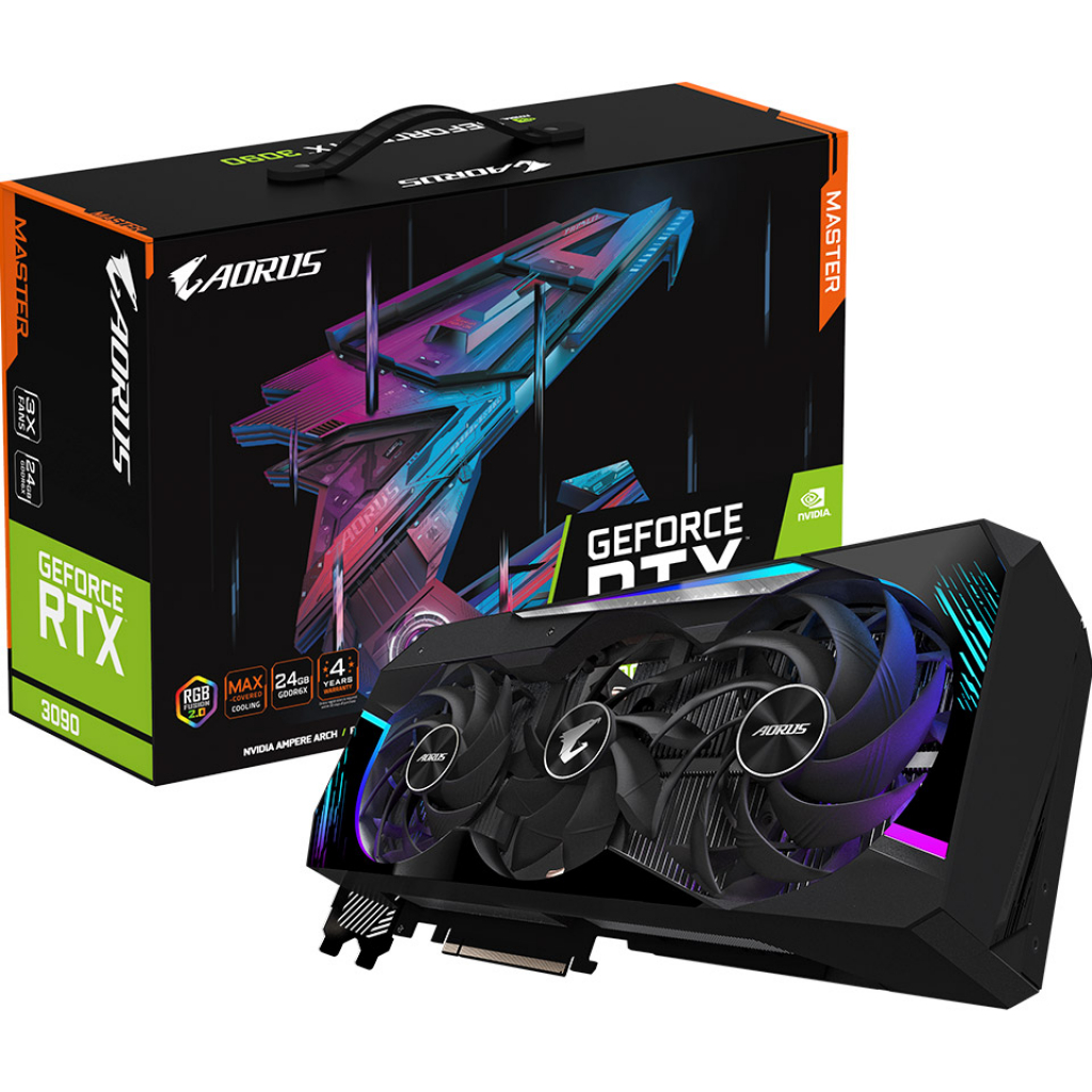 Відеокарта GIGABYTE GeForce RTX3090 24Gb AORUS MASTER 2.0 (GV-N3090AORUS M-24GD 2.0)