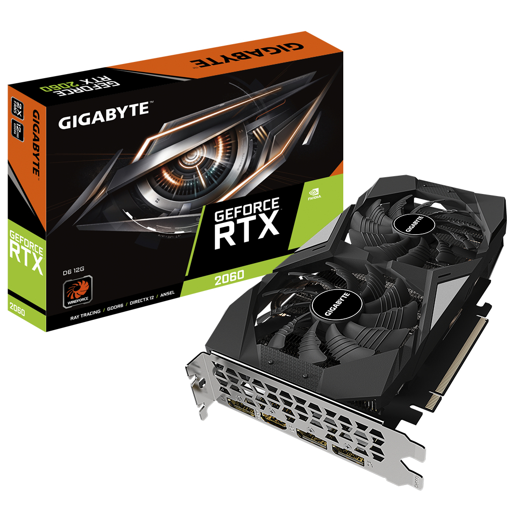 Відеокарта GeForce RTX2060 12Gb GIGABYTE (GV-N2060D6-12GD)