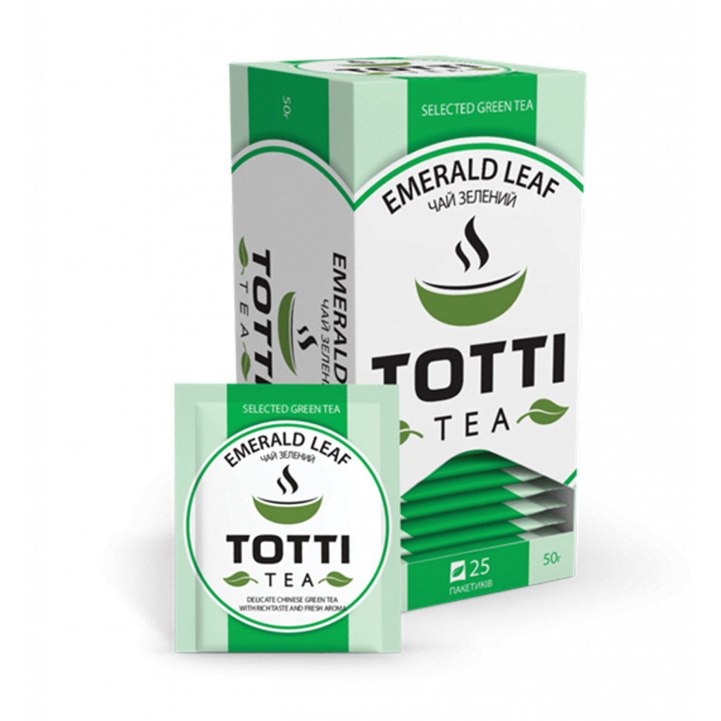 Чай TOTTI Tea 2г*25 пакет Смарагдовий лист (tt.51501)