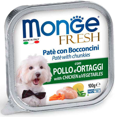 Консерви для собак Monge DOG FRESH курка з овочами 100 г (8009470013031)