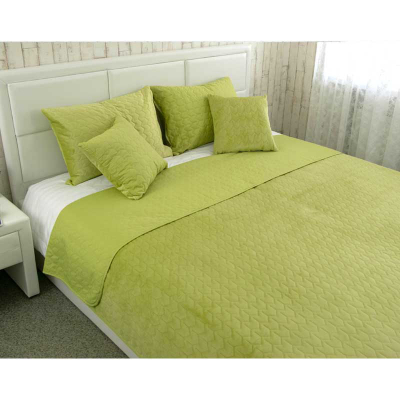 Покривало Руно двостороннє VeLour Зелене 150х220 см (360.55_Green banana)