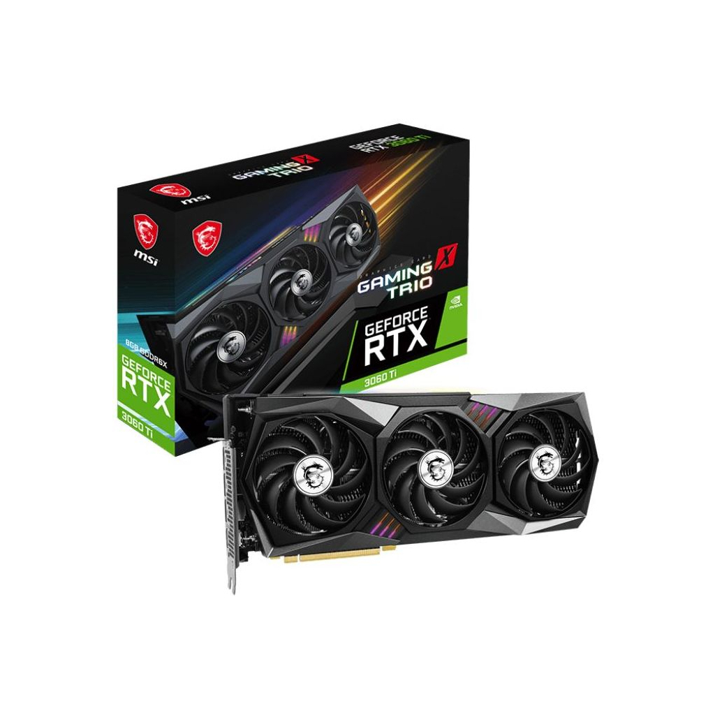 Відеокарта MSI GeForce RTX3060Ti 8Gb GAMING X TRIO GDDR6X (RTX 3060 Ti GAMING X TRIO 8GD6X)