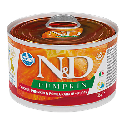 Консерви для собак Farmina N&D Grain Free Pumpkin Chicken Puppy Mini 140 г (8606014105711)