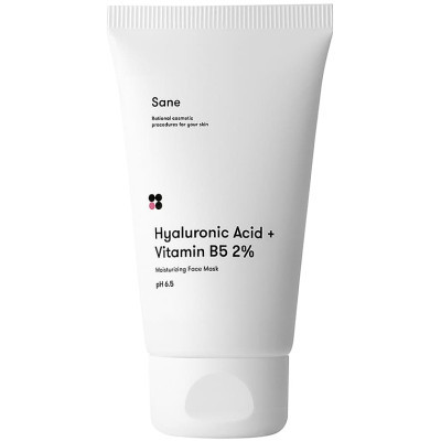 Маска для обличчя Sane Hyaluronic Acid + Vitamin B5 Moisturizing Face Mask З гіалуроновою кислотою 75 мл (4820266830205)