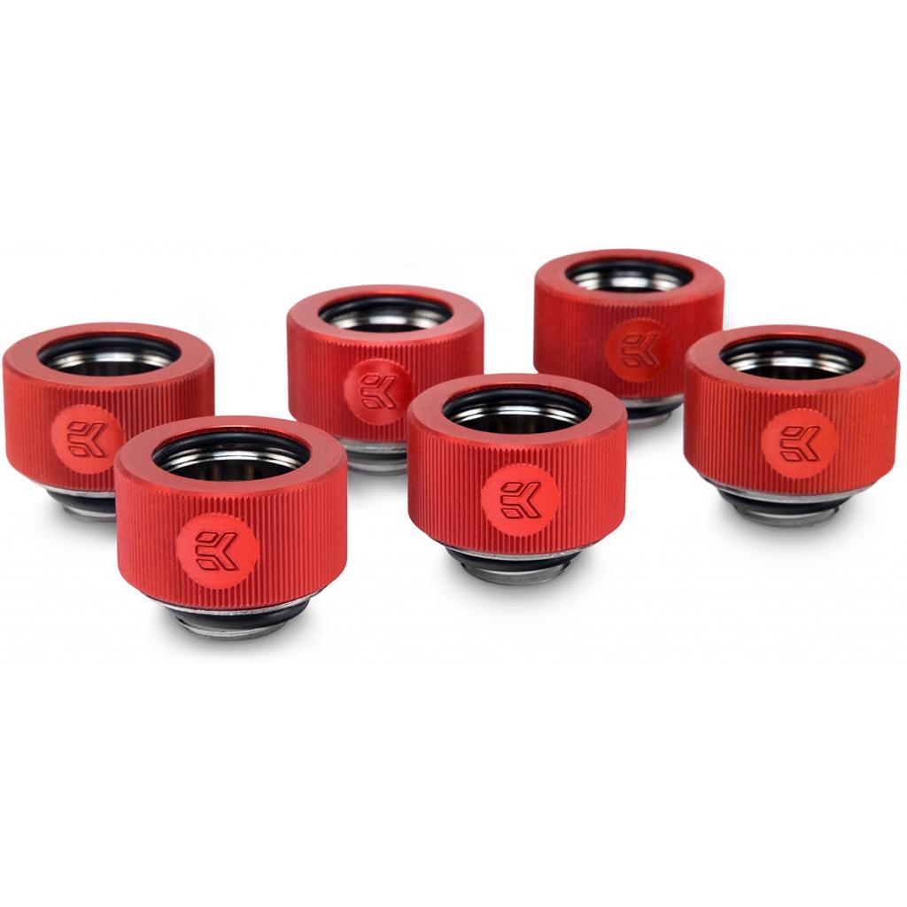 Фітинг для СВО Ekwb EK-HDC Fitting 16mm - Red (6-pack) (3830046992659)