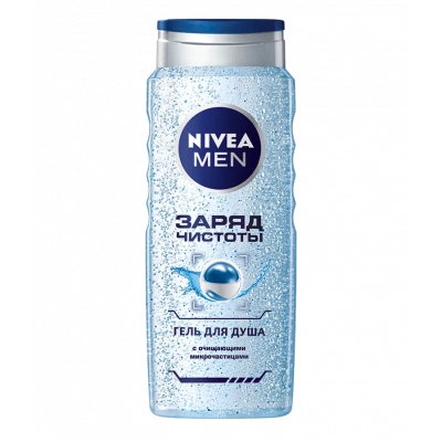 Гель для душу Nivea Men Заряд чистоти 500 мл (4005900054319/4005900420220)