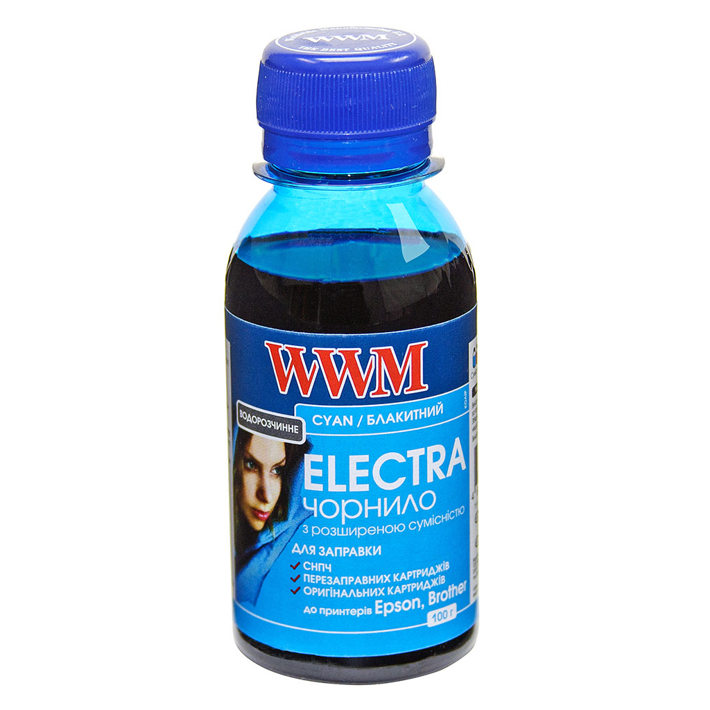 Чорнило WWM EPSON UNIVERSAL ELECTRA 100ml Cyan (EU/C-2)