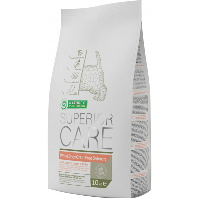 Сухий корм для собак Nature's Protection NP Superior Care White dogs Grain Free Salmon Adult Small an (NPSC45835)