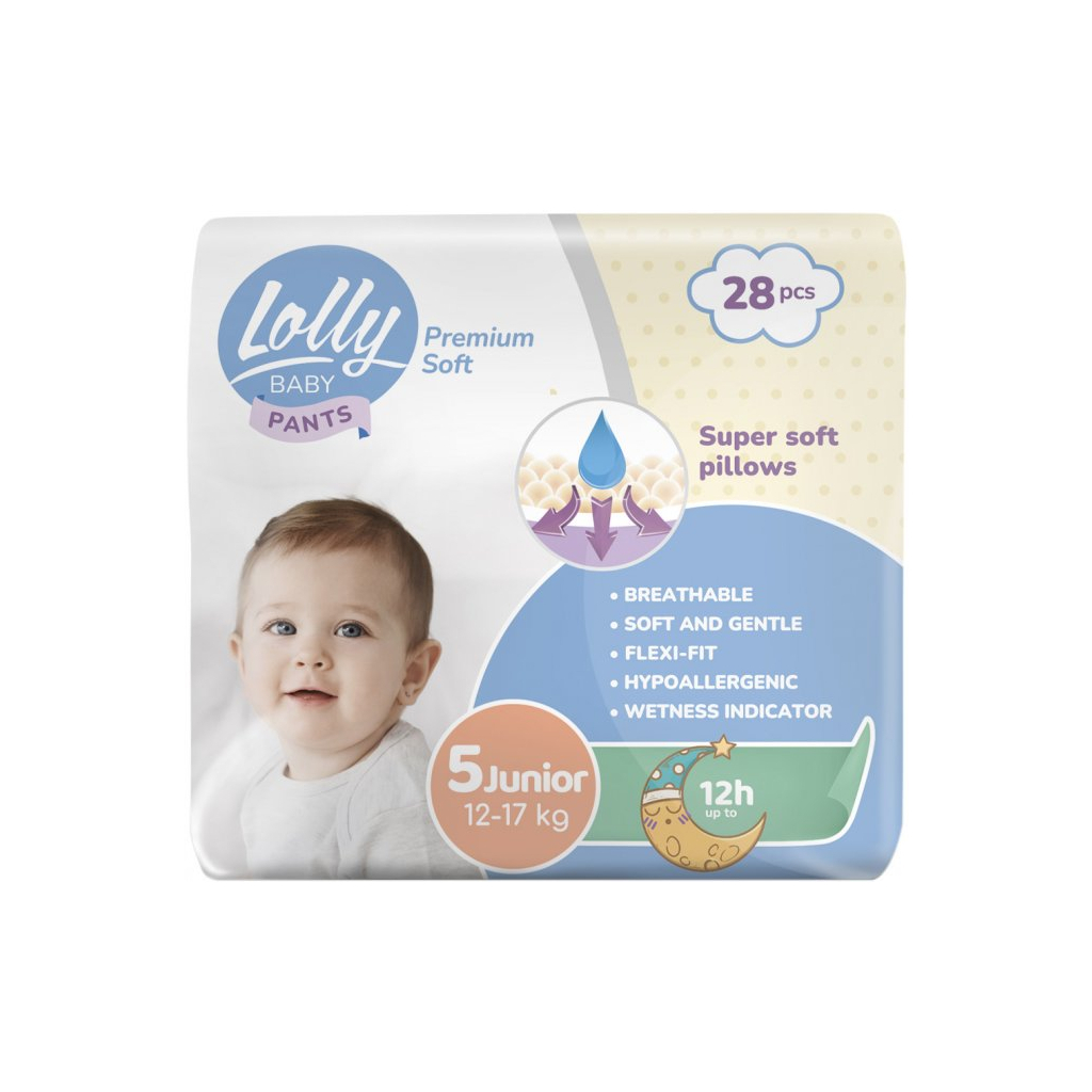 Підгузок Lolly Premium Soft Junior 5 (12-17 кг) 28 шт (4820174981006)