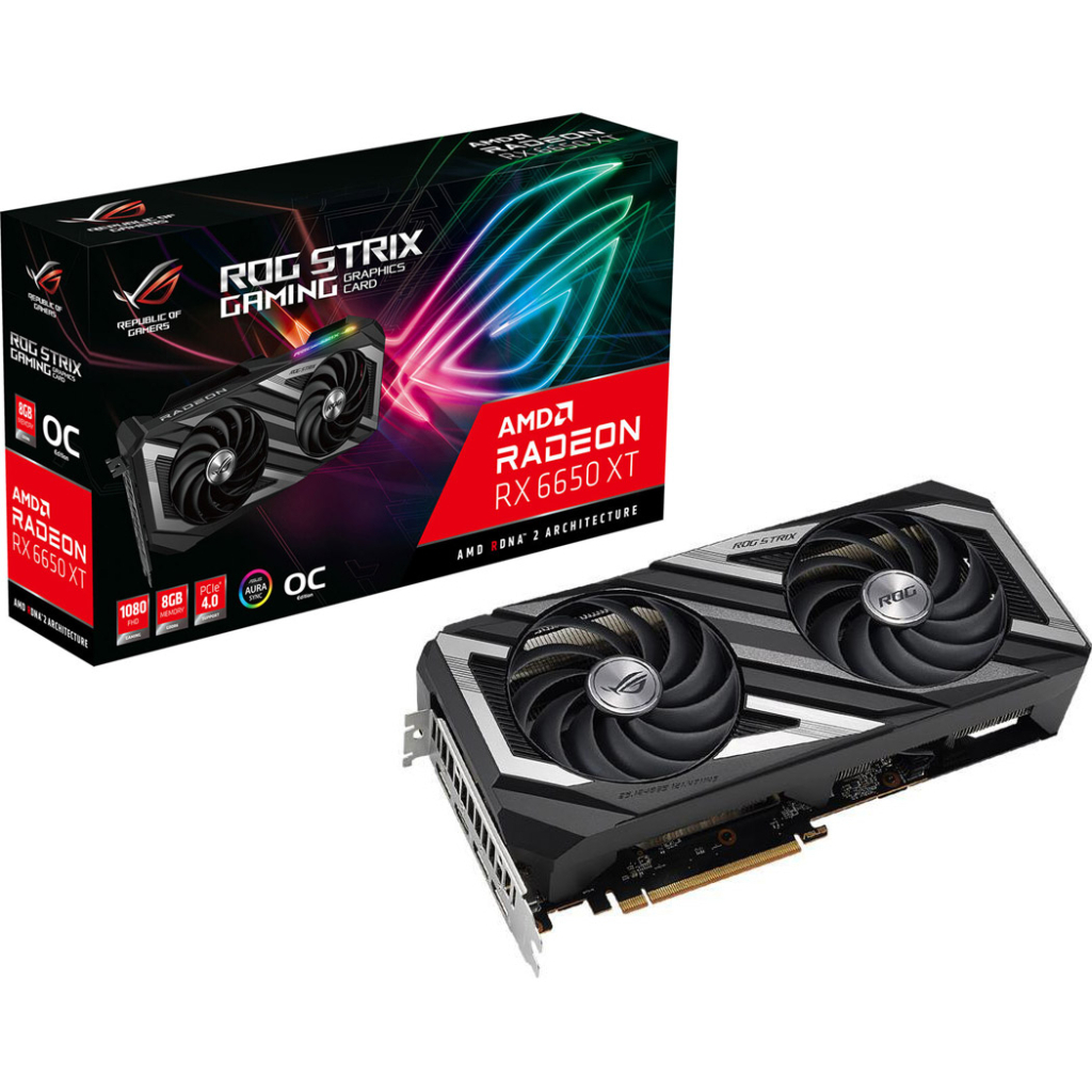 Відеокарта ASUS Radeon RX 6650 XT 8Gb ROG STRIX OC GAMING (ROG-STRIX-RX6650XT-O8G-V2-GAMING)