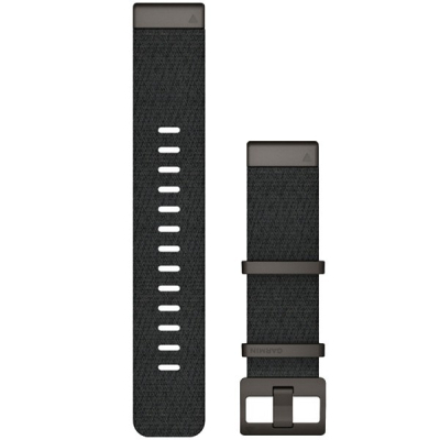 Ремінець до смарт-годинника Garmin MARQ, QuickFit 22m, Jacquard-weave Nylon Strap, Heathered Black (010-12738-03)