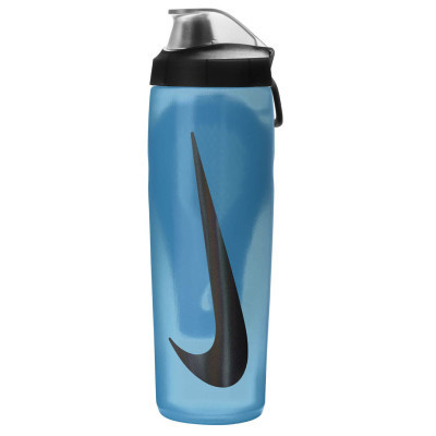 Пляшка для води Nike Refuel Bottle Locking Lid 24 OZ синій, чорний 709 мл N.100.7668.420.24 (887791745309)