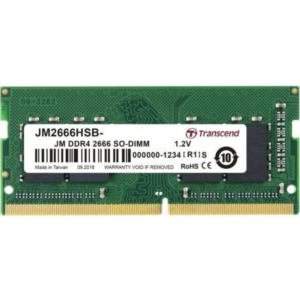 Модуль пам'яті для ноутбука SoDIMM DDR4 16GB 2666 MHz Transcend (JM2666HSB-16G)