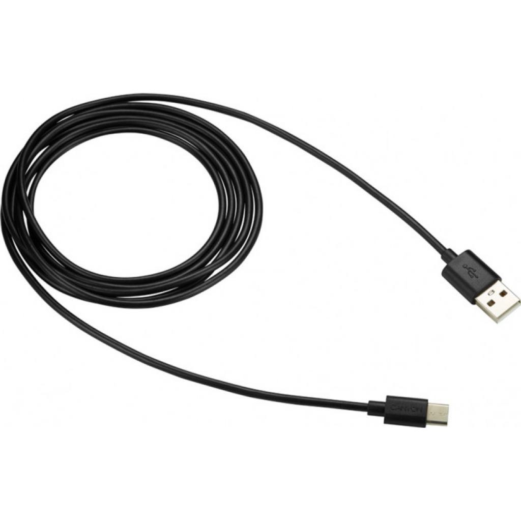 Дата кабель USB 2.0 AM to Type-C 1.8m 1A black Canyon (CNE-USBC2B)