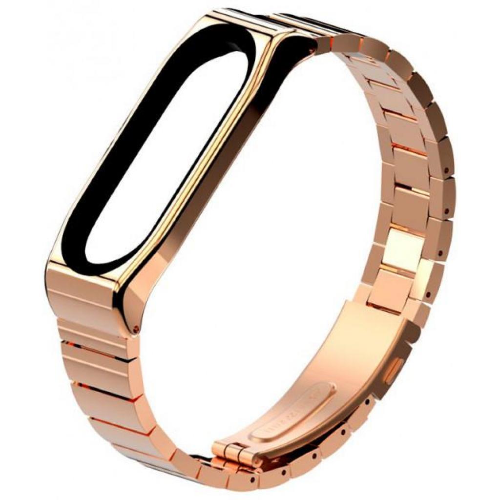 Ремінець до фітнес браслета XoKo Metal Premium для Mi Band 3/4 Rose gold (XK-XM-SB-RGD)