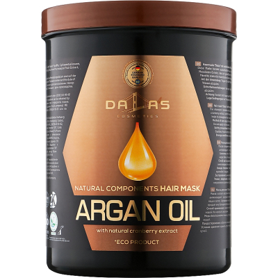 Маска для волосся Dalas Argan Oil з натуральним екстрактом журавлини й аргановою олією 1000 мл (4260637729156)