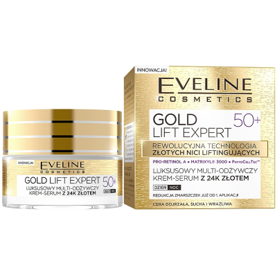 Крем для обличчя Eveline Cosmetics Gold Lift Expert Мультиживильний 50+ 50 мл (5901761941944)