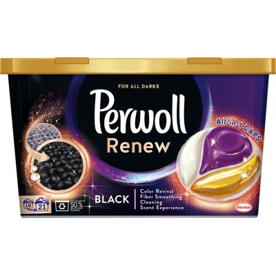 Капсули для прання Perwoll Renew Black для темних та чорних речей 21 шт. (9000101573992)