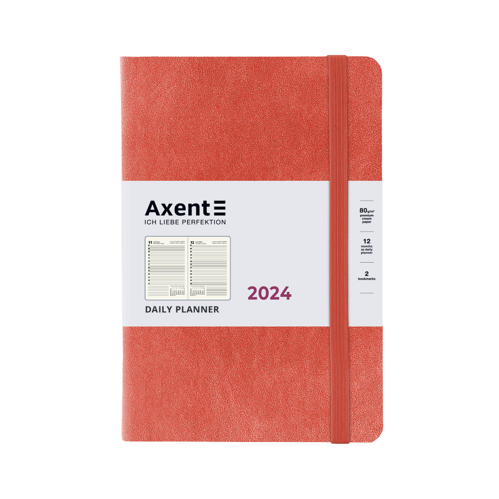 Тижневик Axent 2024 Partner Soft Nuba 145 х 210, терракотовий (8817-24-57-A)